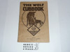 1943 Wolf Cub Scout Handbook, 12-44 Printing, lite use