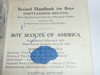 1945 Boy Scout Handbook, Fourth Edition, Thirty-eighth Printing, Norman Rockwell Cover,  Mint except pen on cover and on first few pages