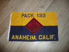 Cub Scout Pack 133, Anaheim California, Pack Flag