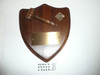 1970's Cub Boy Scout Wall Plaque with Gavel, unpresented