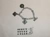 Cub Scout Charm Bracelet with STERLING Charms,  Very nice