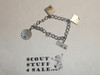 Cub Scout Charm Bracelet with STERLING Charms,  Very nice