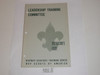 District Scouter's Training Series, Leadership Training Committee Instructor's Guide, 8-61 printing