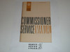 1963 Commissioner Service Manual, 4-63 printing