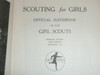 1927 Scouting for Girls, Official Girl Scout Handbook, hardbound, abridged edition