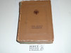 1943 Official Girl Scout Handbook, hardbound, 3-43 Printing, 5th printing, leather cover and MINT book