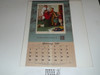 1958 Boy Scout Calendar, Norman Rockwell Art on the cover, complete