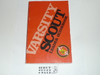 Varsity Scout Leader Handbook, 1984, 3rd ed 3rd prtg