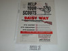 Ad for Daisy Air Rifles with Boy Scout and leader