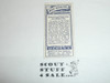 Ogden Tabacco Company Premium Card, Third Boy Scout Series of 50 (Blue Backs), Card #101 How to Cross Tram-lines on a Muddy Day, 1912