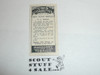 CWS Cigarette Company Premium Card, Boy Scout Badges Series of 50, Card #31 Boatman, 1939