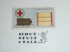 Churchman Cigarette Company Premium Card, Boy Scout Series of 50, Card #18 Improvised Stretchers, 1916