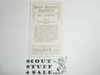 Gallaher ltd Cigarette Company Premium Card, Boy Scout Series of 100, Card #20 How to Hide a Trail, 1922