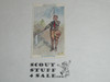Gallaher ltd Cigarette Company Premium Card, Boy Scout Series of 100, Card #72 Semaphore Alphabet, 1911