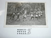 Teens British Boy Scout Postcard, The Scouts war dance, unused