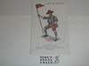 Teens British Boy Scout Postcard, Out for Victory