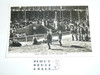 1957 World Jamboree Official Postcard of Contingent Parade at Stadium