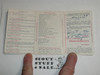 1936 Boy Scout Membership Card, 3-fold, 7 signatures, with envelope, expires October 1936, BSMC34