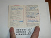1946 Boy Scout Membership Card, 2-fold, 5 signatures, expires September 1946, BSMC48