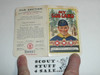 1940 Cub Scout Membership Card, 2-fold, 7 signatures, with envelope, expires February 1940, BSMC52