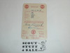 1950-1951 Explorer Scout Membership Card, 7 signatures, buyer to receive a card expiring ranging from 1950-1951 of this style, BSMC89