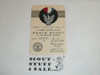 1961 Eagle Scout Rank Achievement Card, Boy Scout