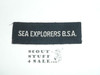 Program Strip - Sea Explorers B.S.A. on Navy Felt, MINT