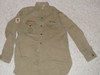 1930's Boy Scout Uniform Shirt with metal buttons, 22" Chest and 29" Length, #BD40