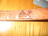 Philmont Scout Ranch, Tooled Leather Belt, 32" waist, Branded with the 1975 WJ Logo, Used