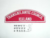 Transatlantic Council ICELAND Red/White Cncl Strip