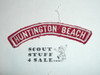 HUNTINGTON BEACH Red and White Community Strip, sewn