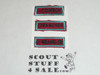Forest Lawn Scout Reservation, Circle X Cowboy, Rancher & Wrangler Segment Patches, LAAC, 1993