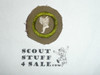 Athletics - Type A - Square Tan Merit Badge (1911-1933), Material trimmed