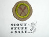 Canoeing - Type B - Wide Crimped Bdr Tan Merit Badge (1934-1935), was sewn but in very good condition