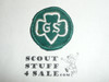 Girl Scout Trefoil Patch, sewn