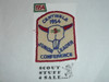 Centinela District Junior Leader Conference Patch plus segment, Los Angeles Area Council, Boy Scout, 1954, sewn