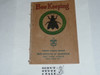 Bee Keeping Merit Badge Pamphlet, Type 3, Tan Cover, 8-38 Printing, some spine wear from library binding but book is solid