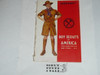 Handicraft Merit Badge Pamphlet, Type 4, Standing Scout Cover, 12-40 Printing