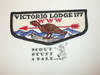 Order of the Arrow Lodge #177 Victorio f1 First Flap Patch - RARE and authentic