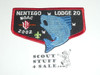 Order of the Arrow Lodge #20 Nentego f20 2002 NOAC Flap Patch