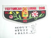 Order of the Arrow Lodge #206 Teetonkah f1b Flap Patch