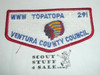 Order of the Arrow Lodge #291 Topa Topa s11 Flap Patch