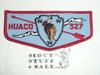 Order of the Arrow Lodge #327 Huaco f1 First Flap Patch