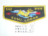 Order of the Arrow Lodge #342 Sumi f5 50th Anniversary and 1996 NOAC Flap Patch