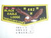 Order of the Arrow Lodge #482 Black Eagle s22 Flap Patch
