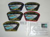 2001 National Jamboree JSP - San Gabriel Valley Council Complete Set of Jamboree Shoulder Patches including tough gold mylar