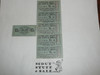 1985 National Jamboree Trading Post sheet of 5 untorn 10 cent tickets