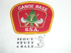 Region Seven Canoe Base Patch, with gold mylar 7, canoe outlined