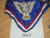 Eagle Scout Neckerchief, very early, Satin/silk neckerchief with leather Eagle, variety