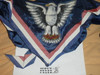 Eagle Scout Neckerchief, very early variety, Satin/silk neckerchief with leather Eagle